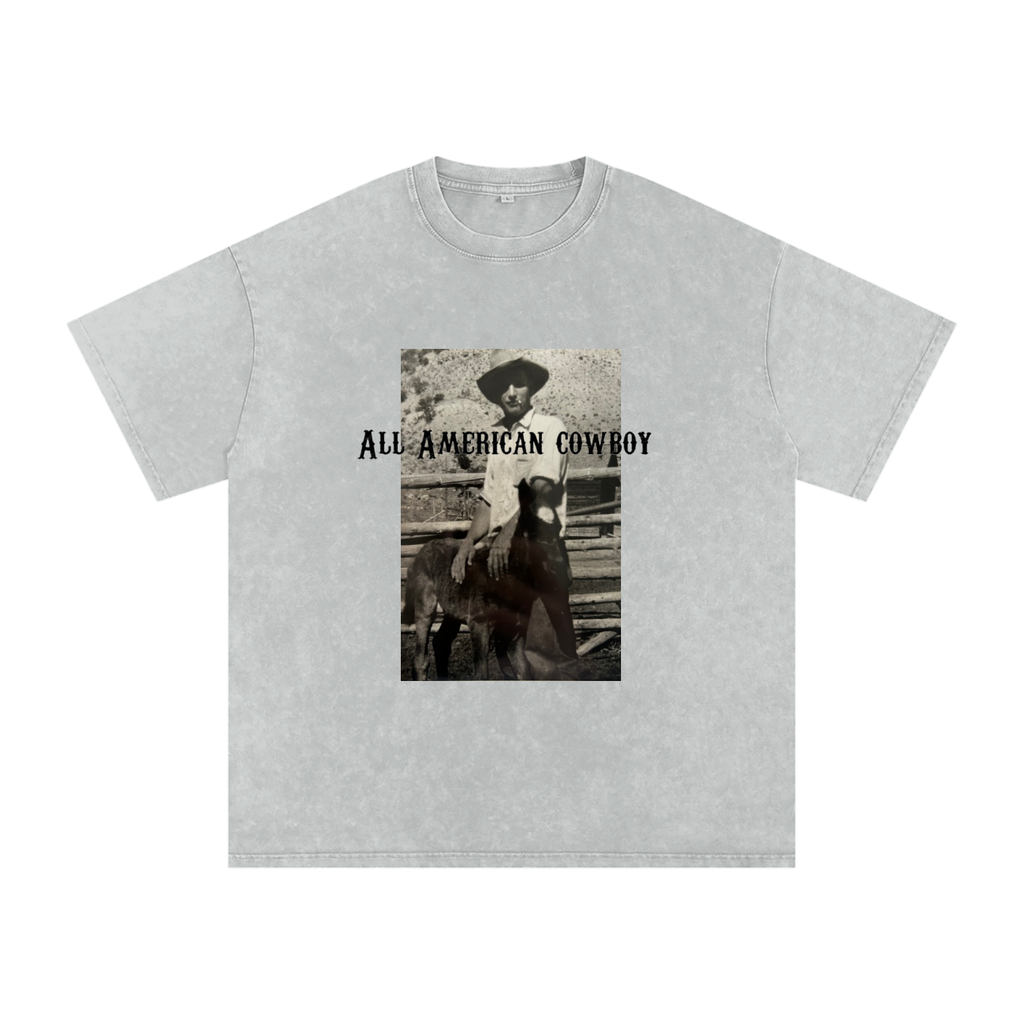 ALL AMERICAN COWBOY - Oversized Cotton T-Shirt