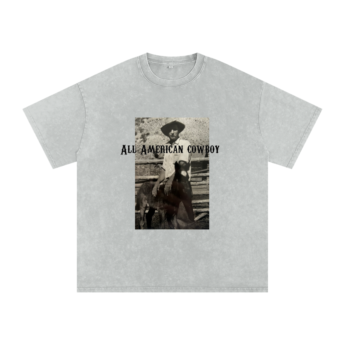 ALL AMERICAN COWBOY - Oversized Cotton T-Shirt