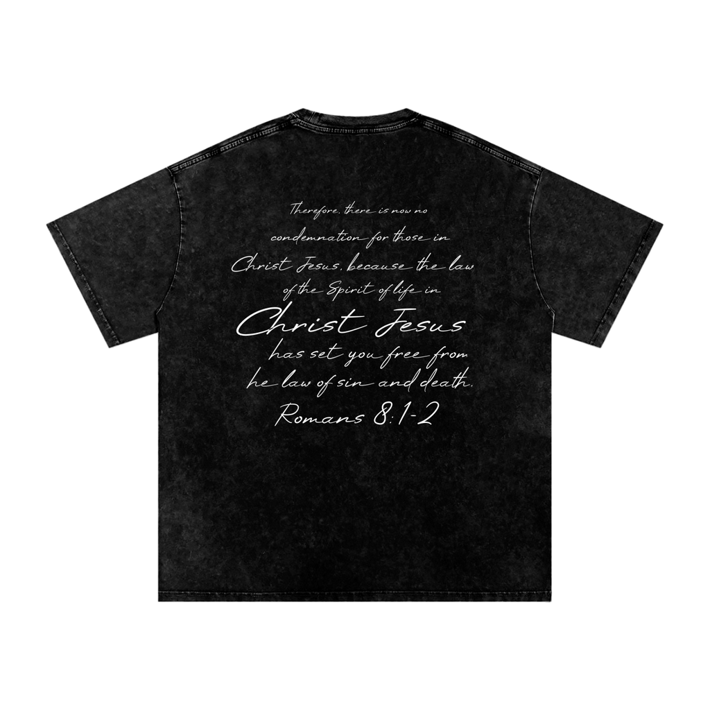 ROMANS 8 TEE - BLACK