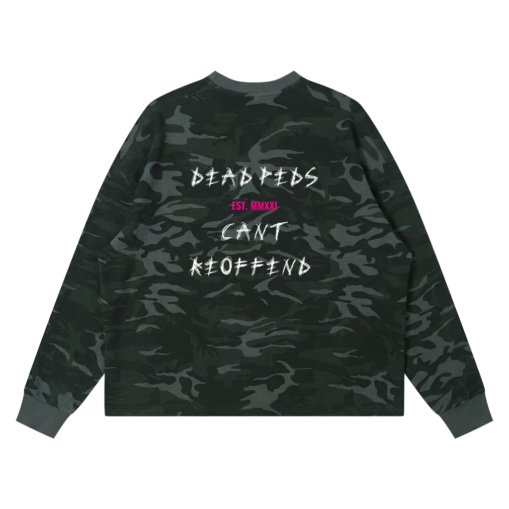Dead Preds V2 - Waffle Boxy Long Sleeve T-Shirt