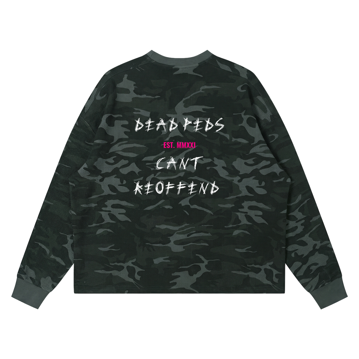 Dead Preds V2 - Waffle Boxy Long Sleeve T-Shirt