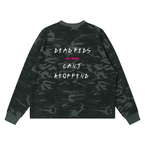 Dead Preds V2 - Waffle Boxy Long Sleeve T-Shirt