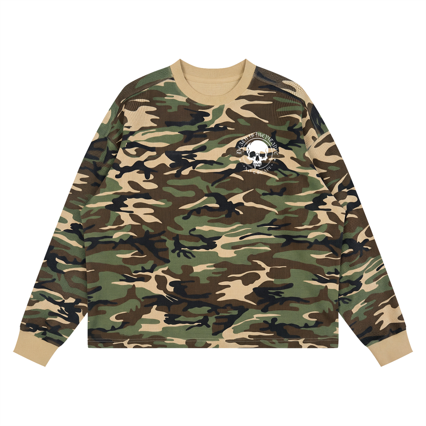 Dead Preds - Waffle Boxy Long Sleeve T-Shirt