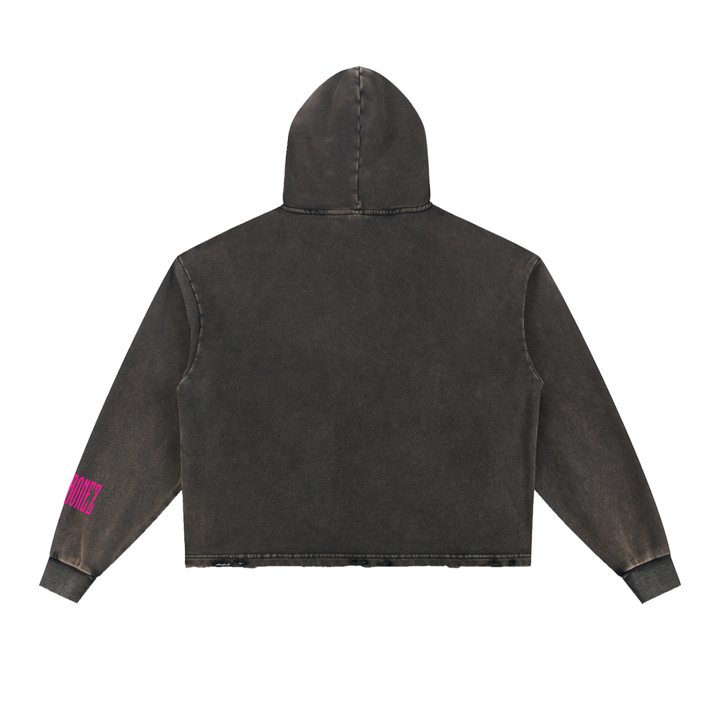 Reedbonez Original - Frayed-Hem Hoodie
