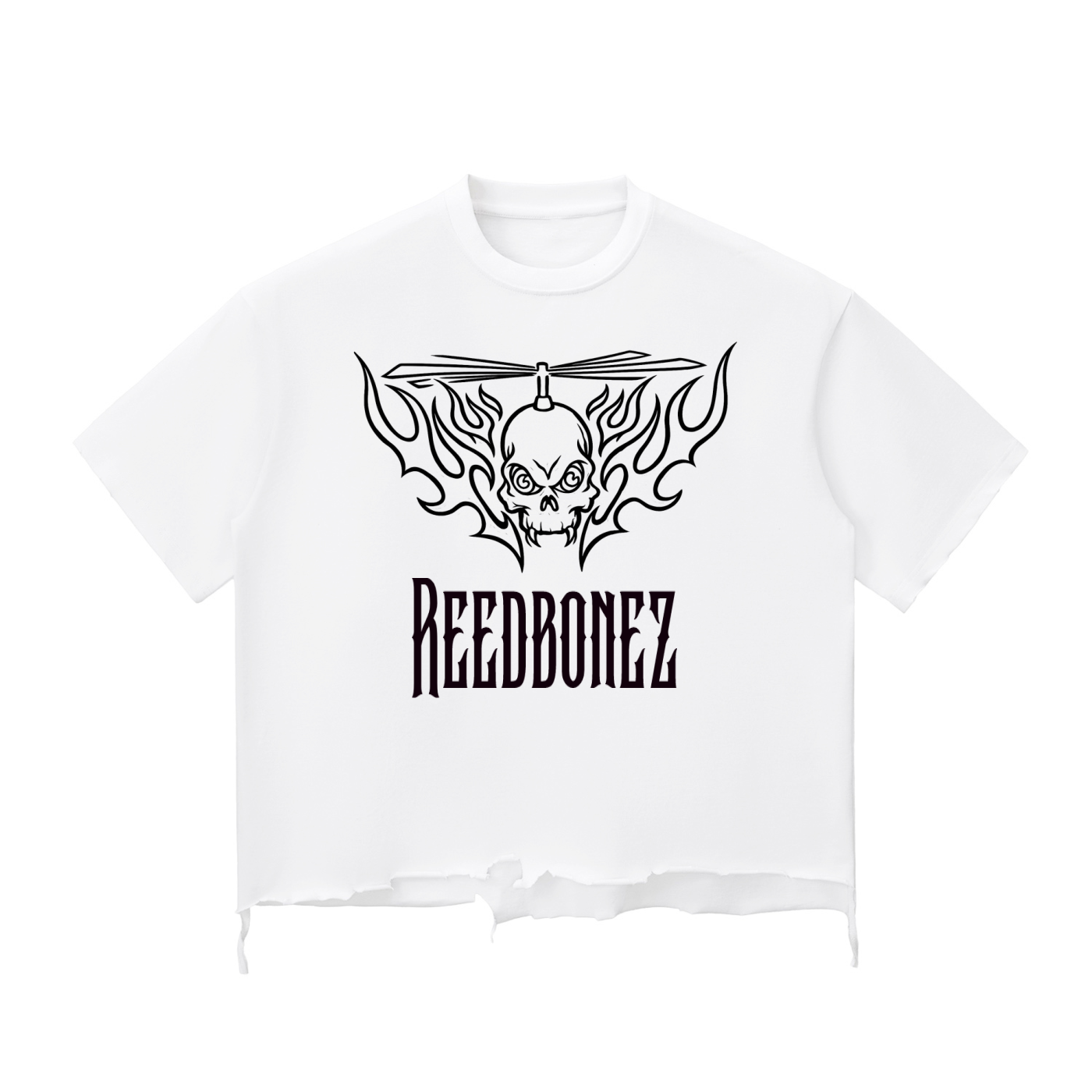 ReedBonez Original - Raw-Hem Boxy T-shirt