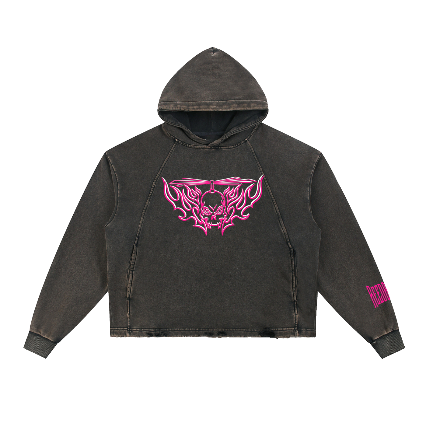 Reedbonez Original - Frayed-Hem Hoodie