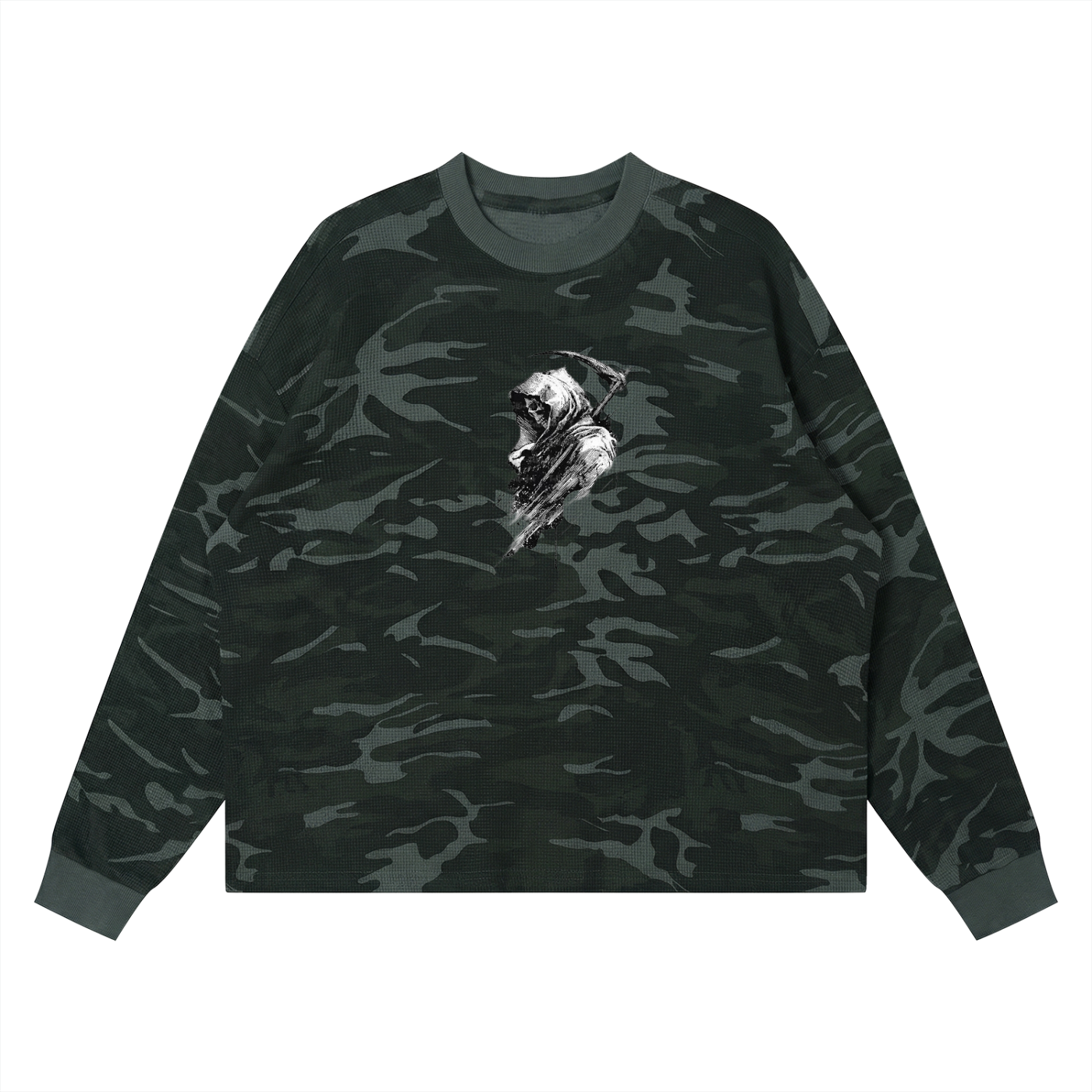 Dead Preds V2 - Waffle Boxy Long Sleeve T-Shirt